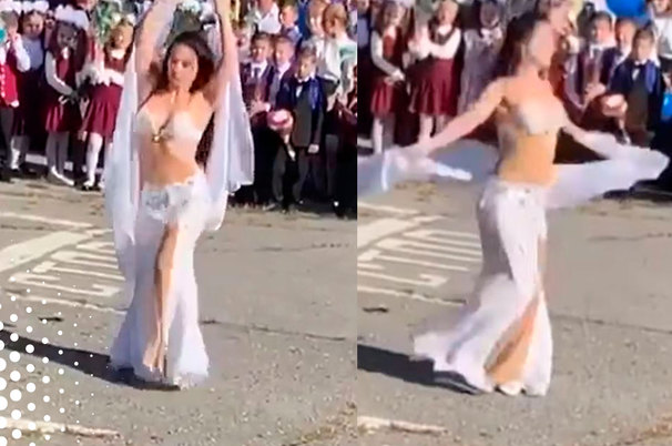 Учительница извинилась за танец живота на школьной линейке (видео)