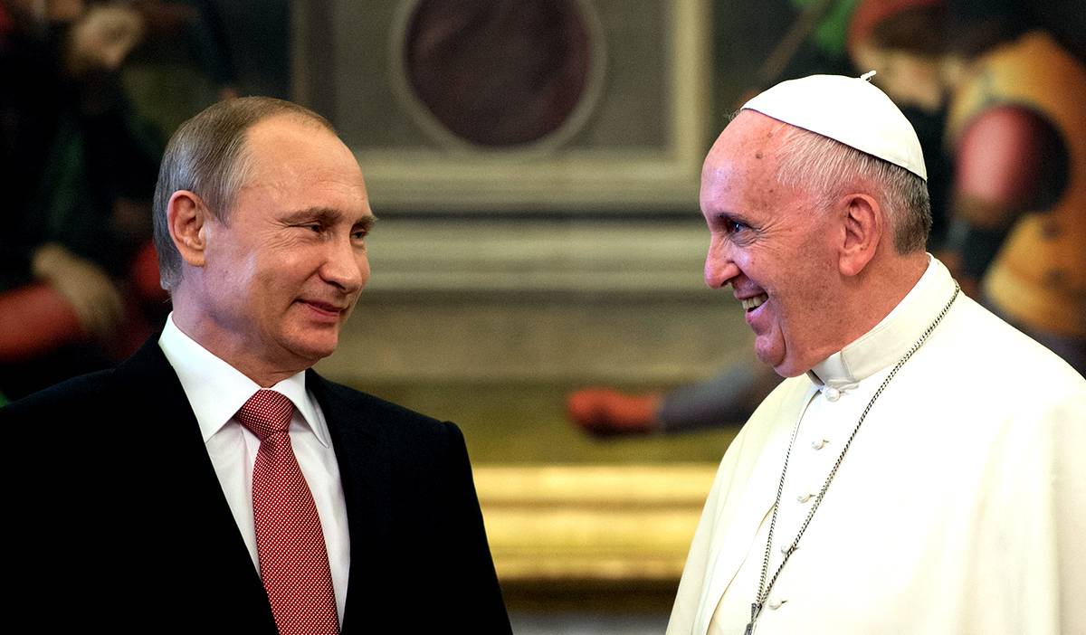 Папа Римский раскритиковал США и их союзников, случайно процитировав Путина
