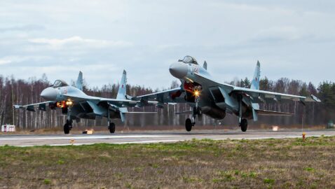 Опубликовано видео учебного боя Су-35С
