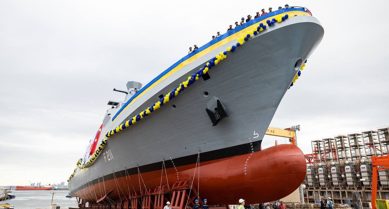 Первый противолодочный корвет для ВМС Украины «Гетман Иван Мазепа» спущен на воду в Турции