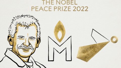 Лауреатами Нобелевской премии мира в 2022 году стали украинский «Центр гражданских свобод», российский «Мемориал» и белорусский правозащитник Беляцкий