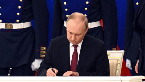 Путин подписал законы, ратифицирующие «договоры о вхождении ЛНР, ДНР, Херсонской и Запорожской областей в состав РФ»