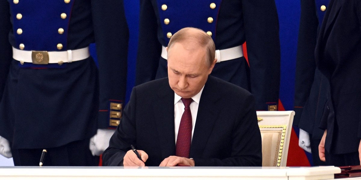 Путин подписал законы, ратифицирующие «договоры о вхождении ЛНР, ДНР, Херсонской и Запорожской областей в состав РФ»